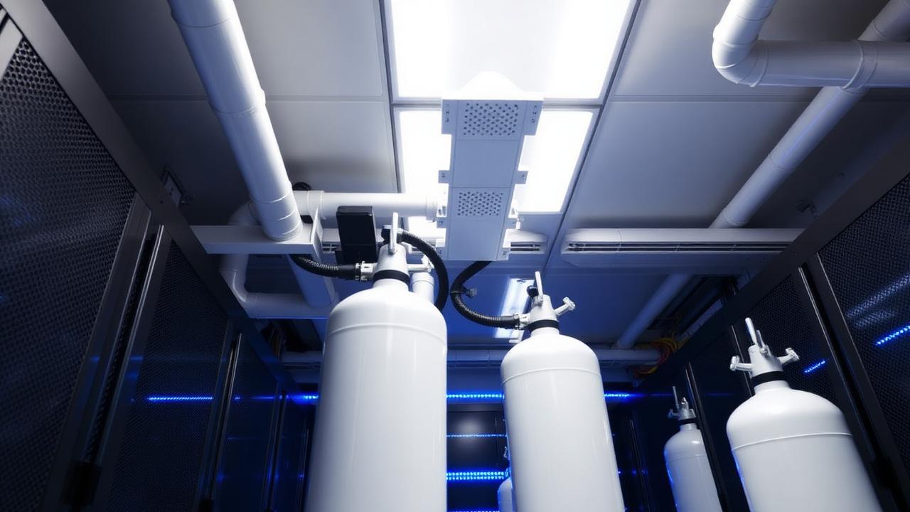 Extinção automática por gás NOVEC: proteção de salas críticas sem danos