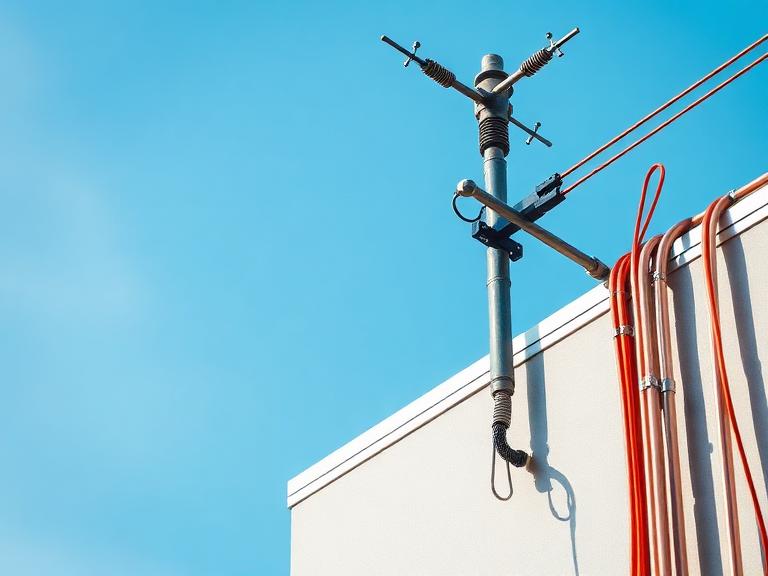 Sistema de aterramento e proteção contra descargas atmosféricas